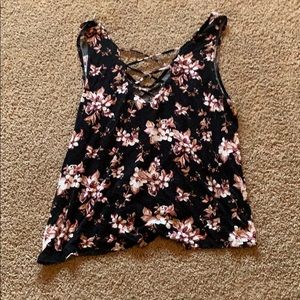Floral American Eagle Tank